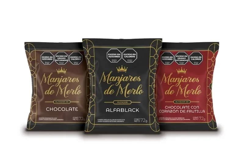 ALFAJOR MANJARES DE MERLO ALFABLACK